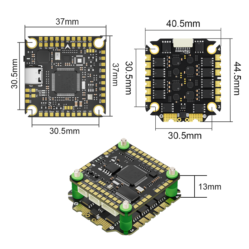 Aocoda-RC F465S V4 Stack F405  - Speedybee F405 V4 Bls 55A Stack recensione e prezzo